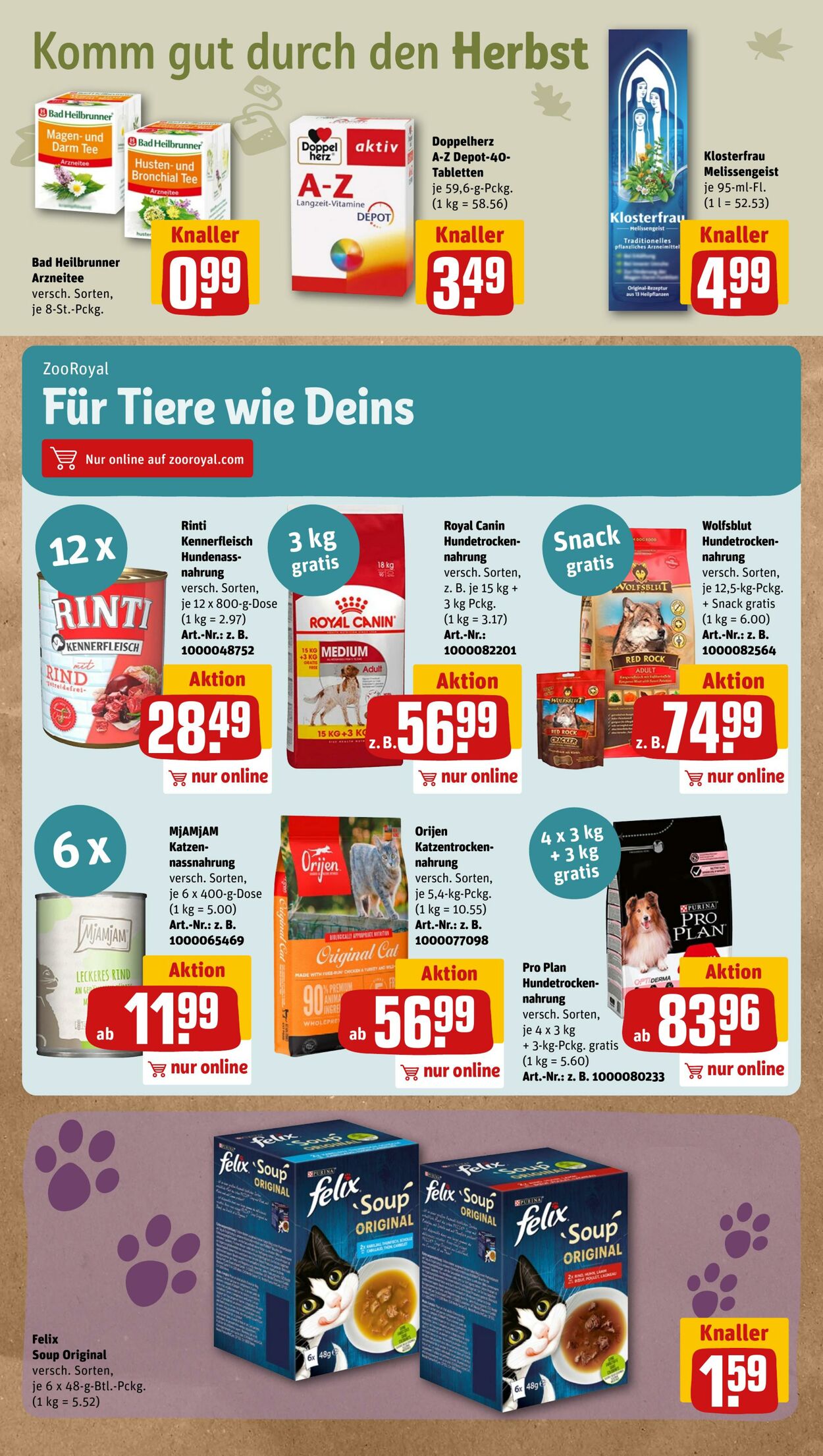 Prospekt Rewe 24.10.2022 - 29.10.2022