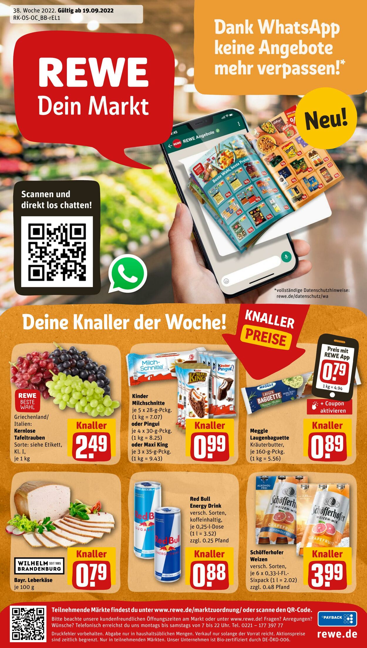 Prospekt Rewe 19.09.2022 - 24.09.2022