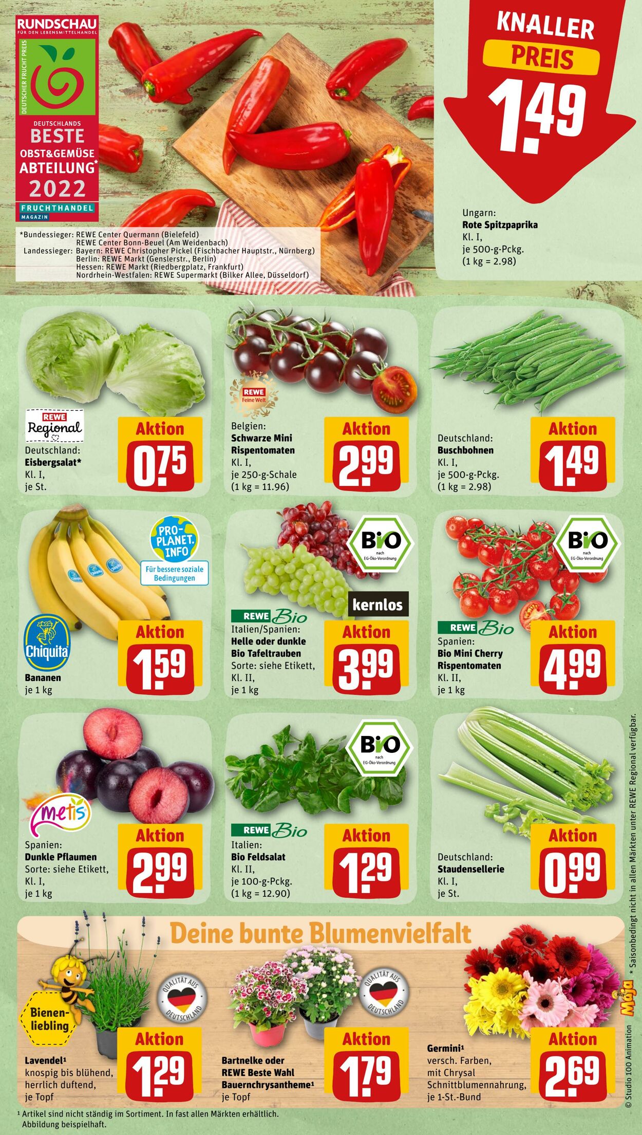 Prospekt Rewe 22.08.2022 - 27.08.2022