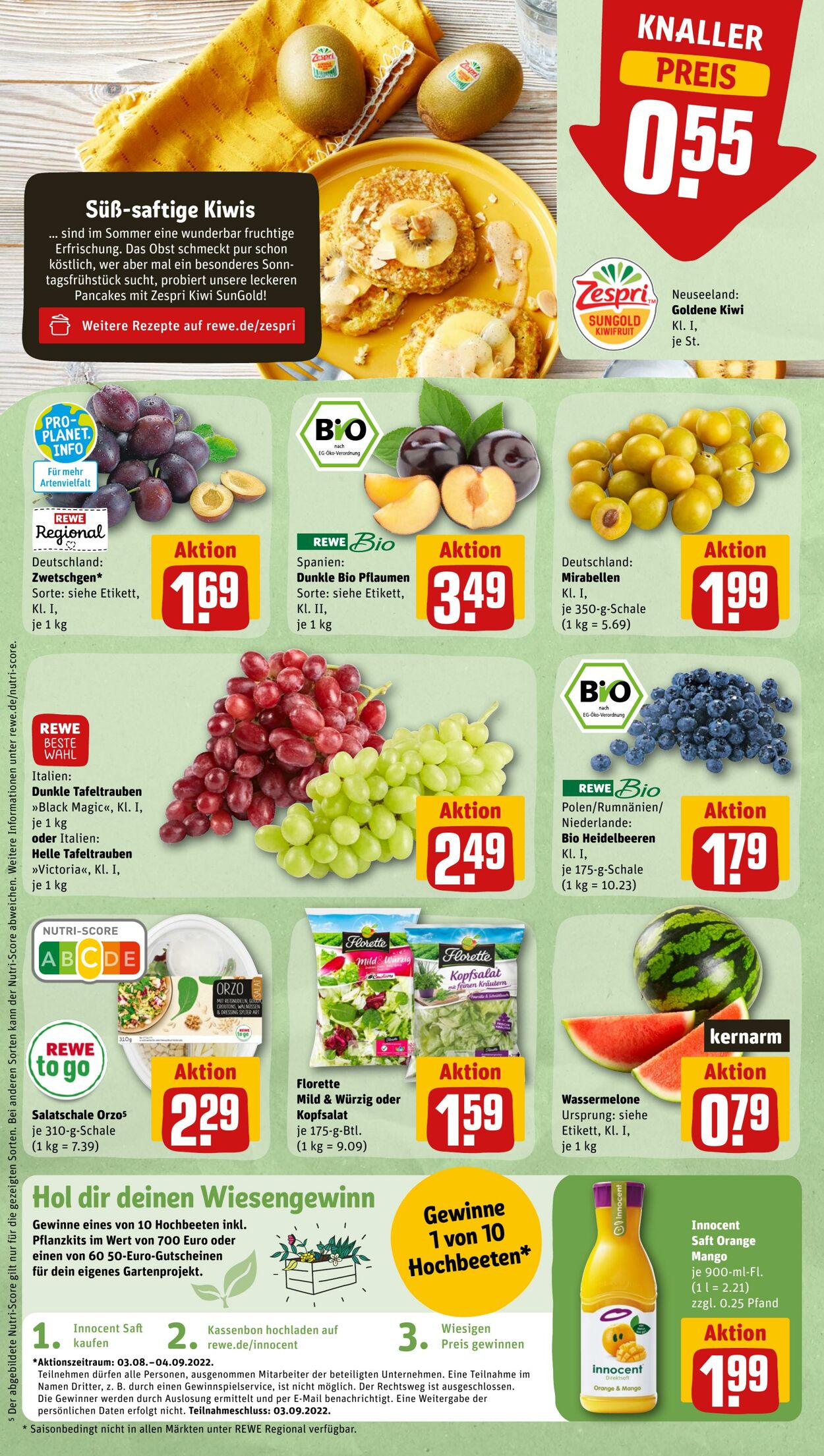 Prospekt Rewe 08.08.2022 - 13.08.2022