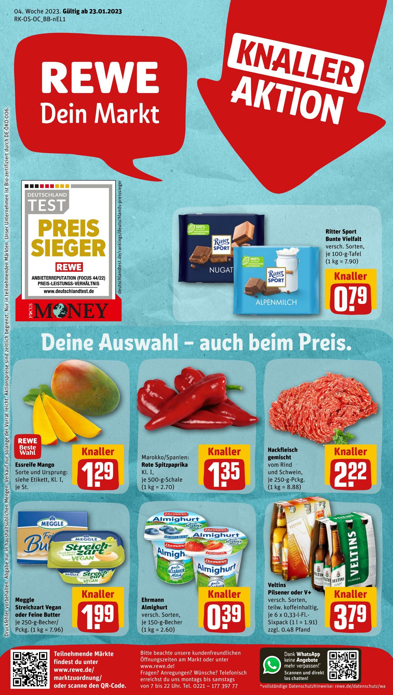 Prospekt Rewe 23.01.2023 - 28.01.2023