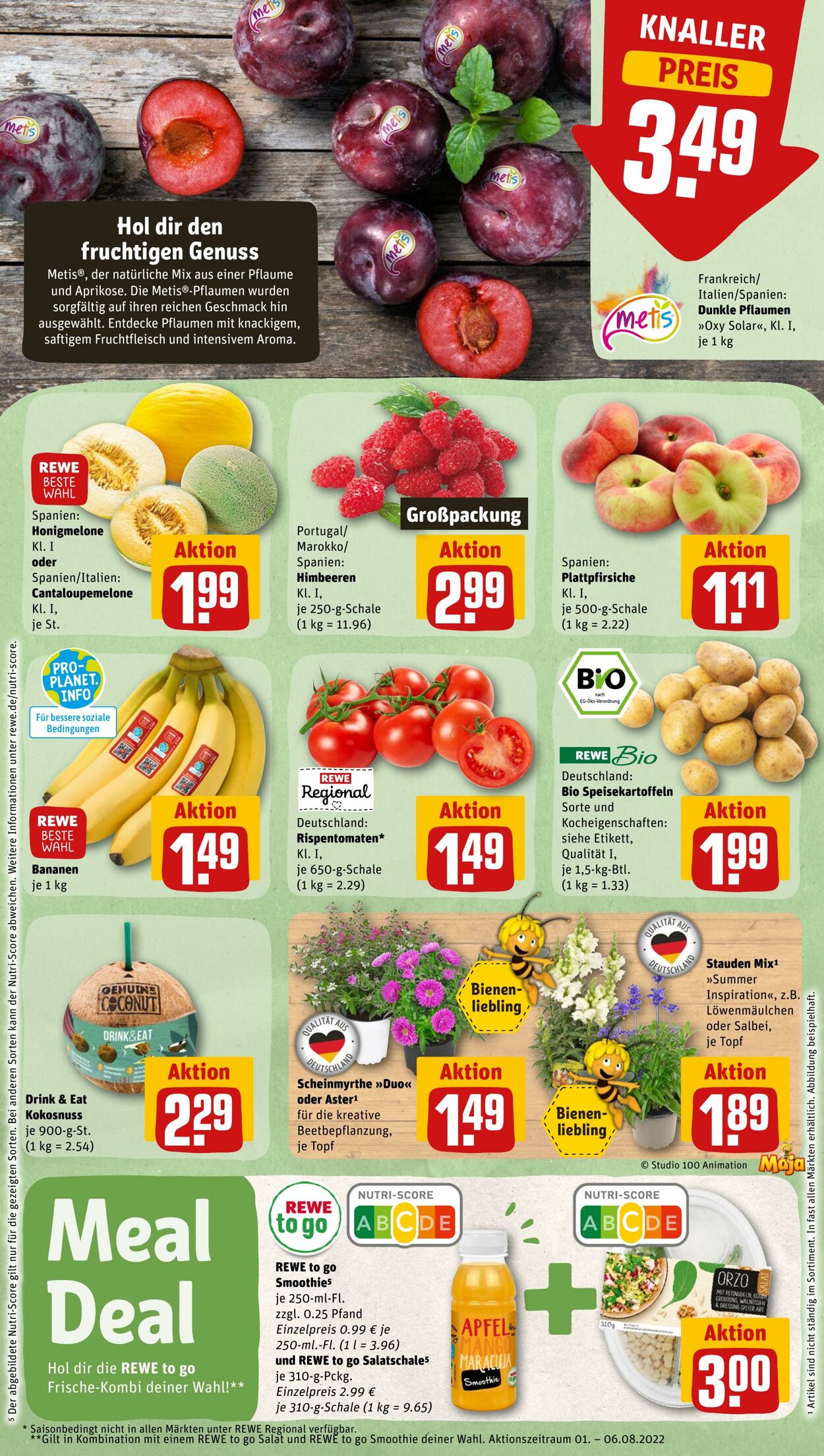 Prospekt Rewe 01.08.2022 - 06.08.2022