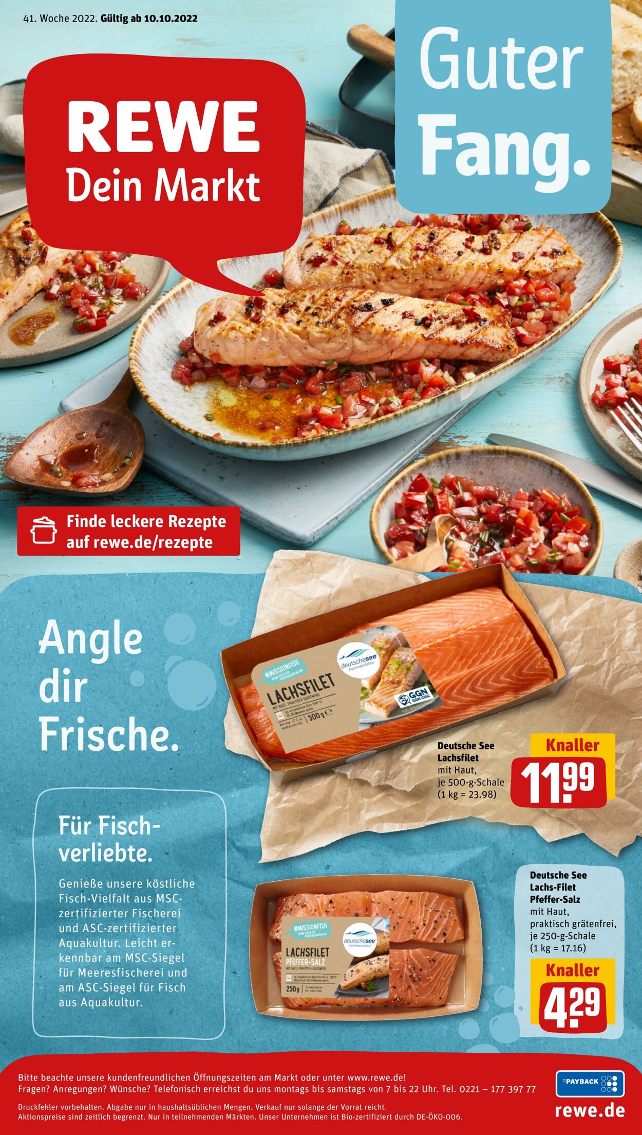 Prospekt Rewe 10.10.2022 - 15.10.2022