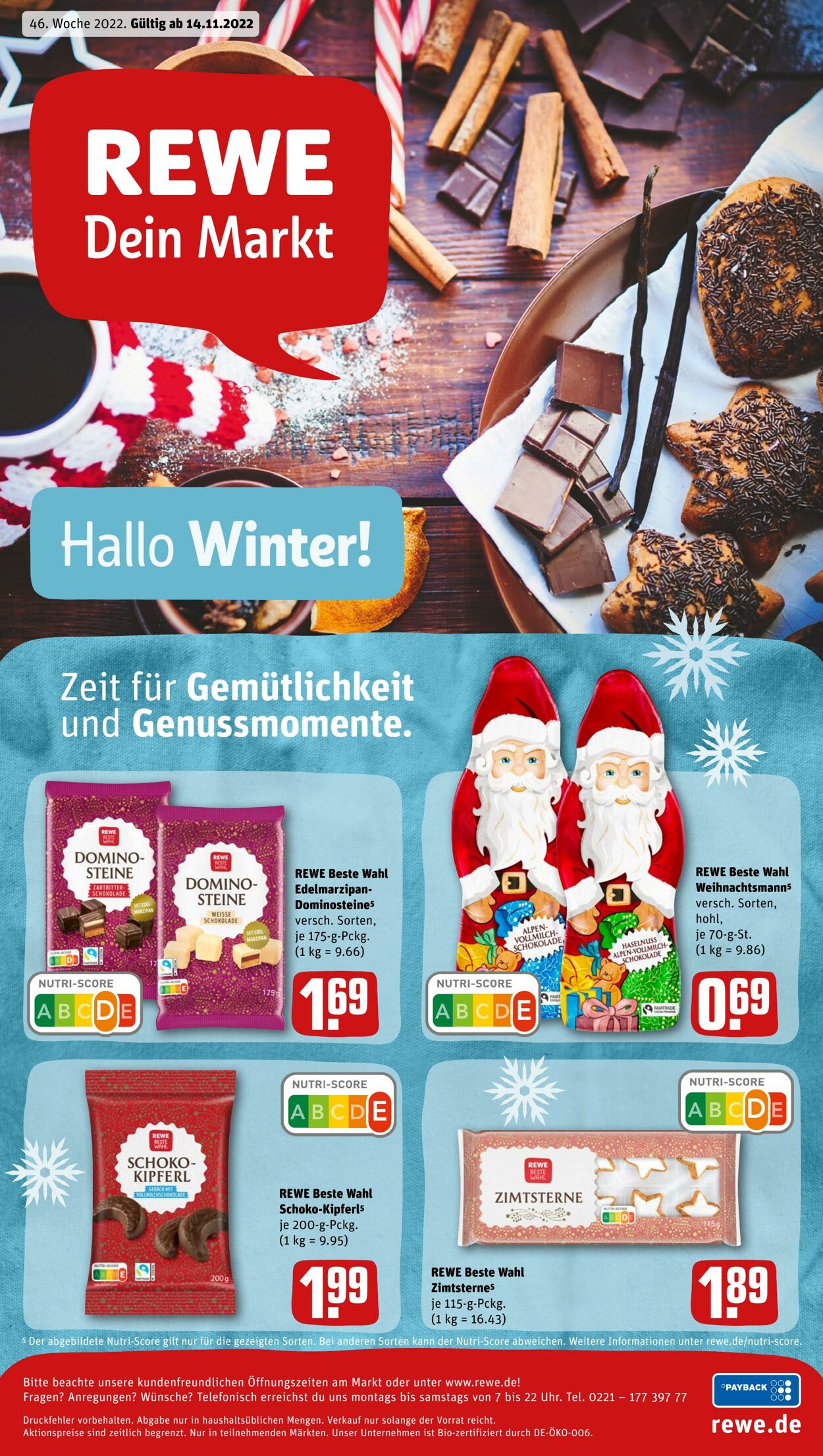 Prospekt Rewe 14.11.2022 - 19.11.2022