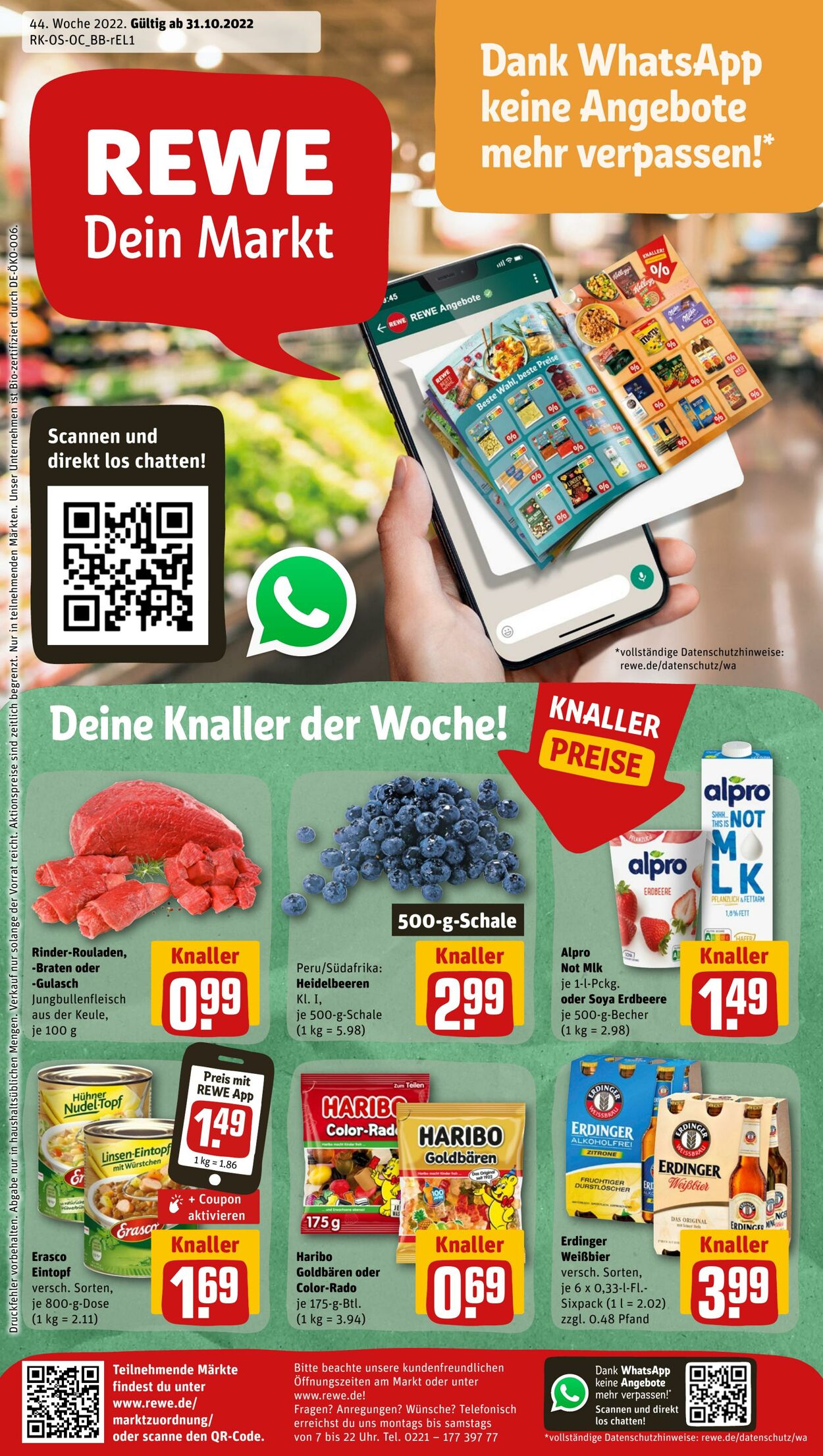 Prospekt Rewe 31.10.2022 - 05.11.2022