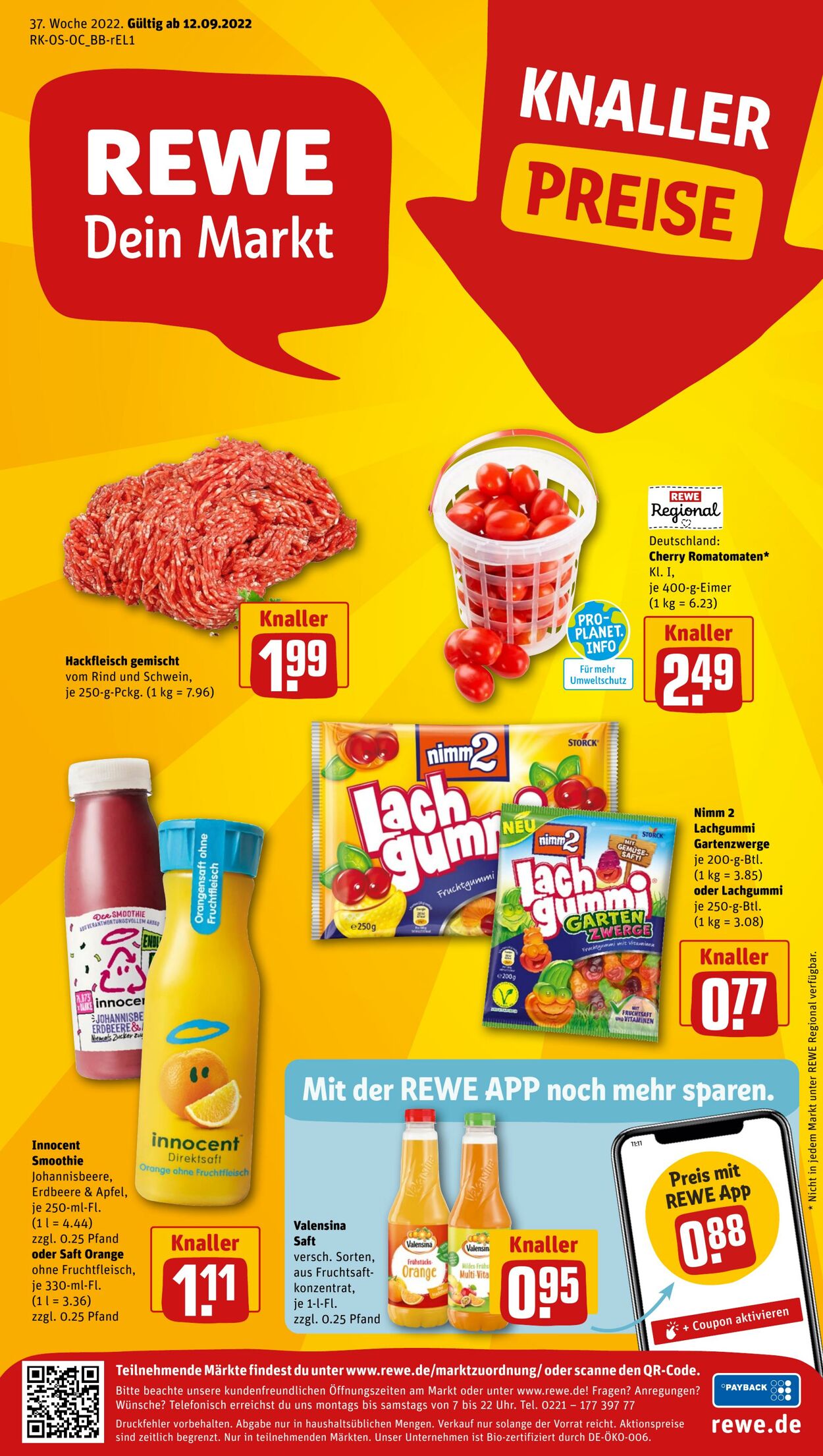 Prospekt Rewe 12.09.2022 - 17.09.2022