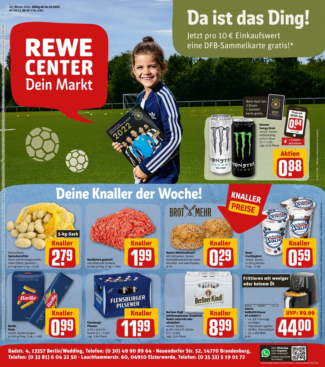 Prospekt Rewe 24.10.2022 - 29.10.2022