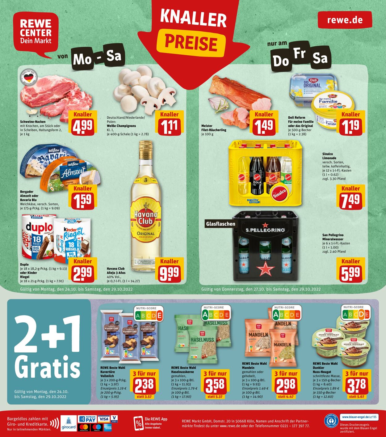 Prospekt Rewe 24.10.2022 - 29.10.2022