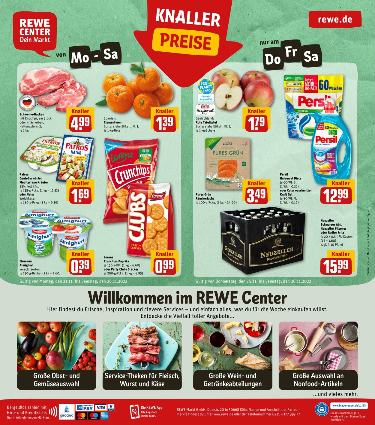 Prospekt Rewe 21.11.2022 - 26.11.2022