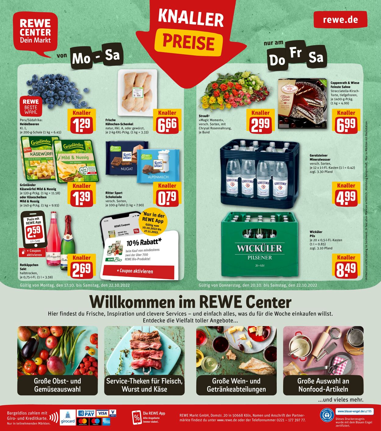 Prospekt Rewe 17.10.2022 - 22.10.2022