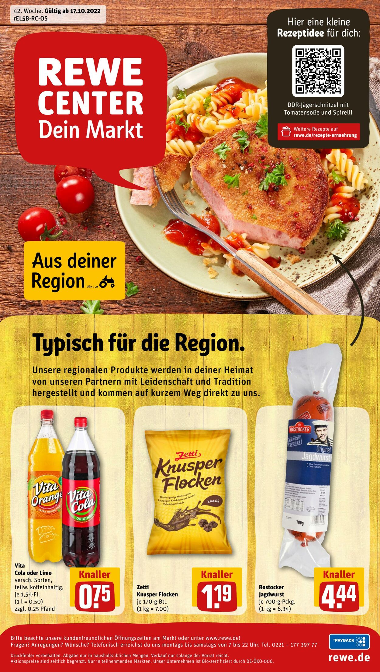 Prospekt Rewe 17.10.2022 - 22.10.2022