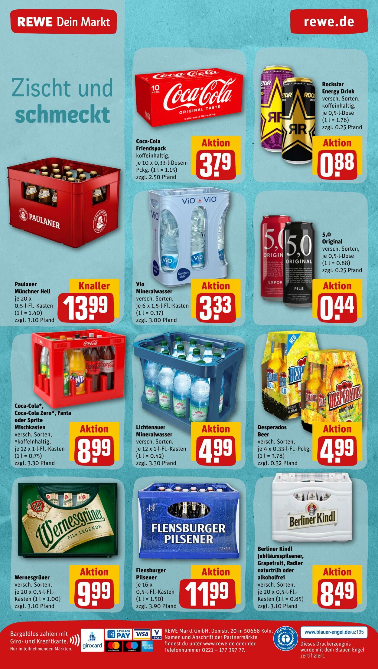 Prospekt Rewe 15.08.2022 - 20.08.2022