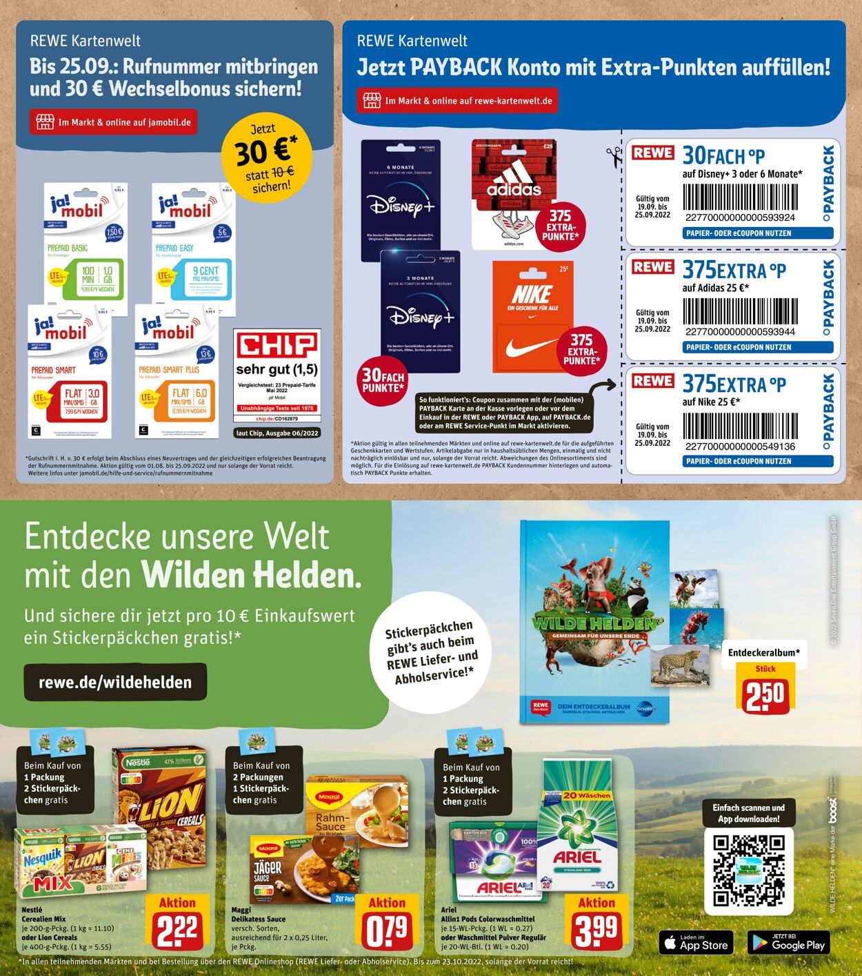 Prospekt Rewe 19.09.2022 - 24.09.2022