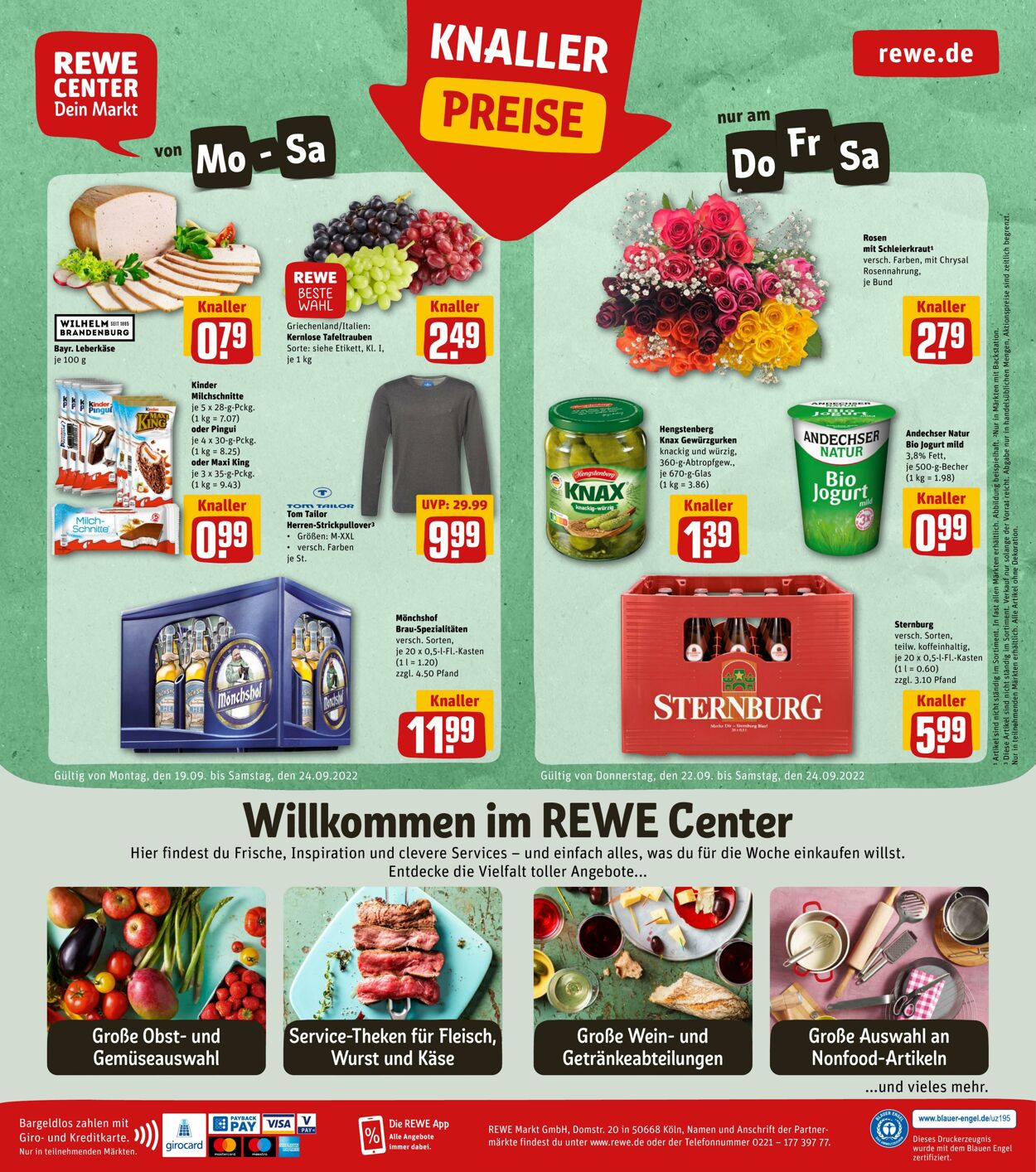 Prospekt Rewe 19.09.2022 - 24.09.2022