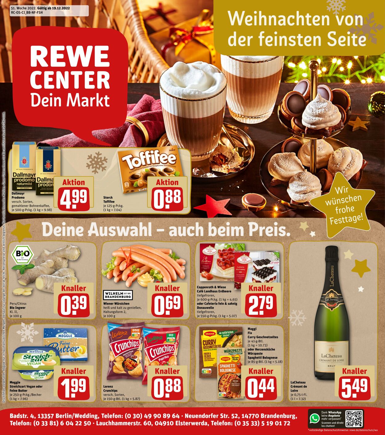 Prospekt Rewe 19.12.2022 - 24.12.2022