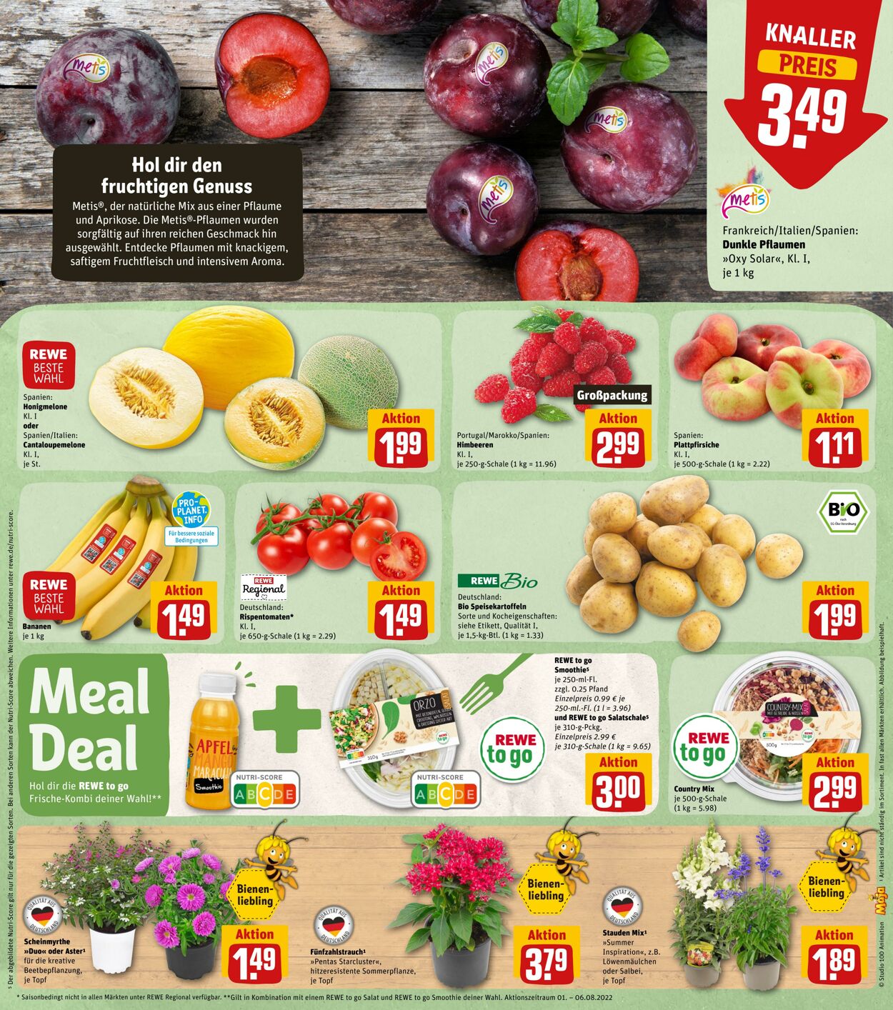 Prospekt Rewe 01.08.2022 - 06.08.2022