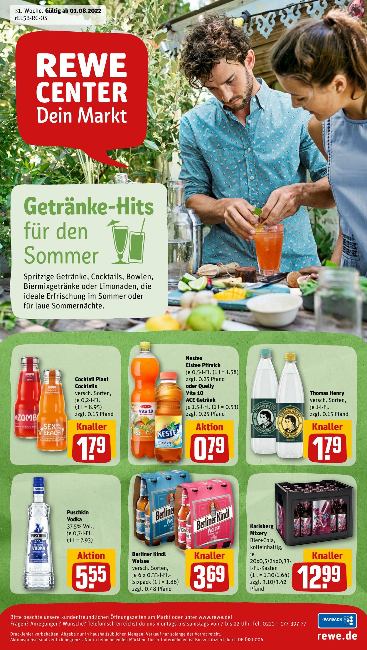 Prospekt Rewe 01.08.2022 - 06.08.2022