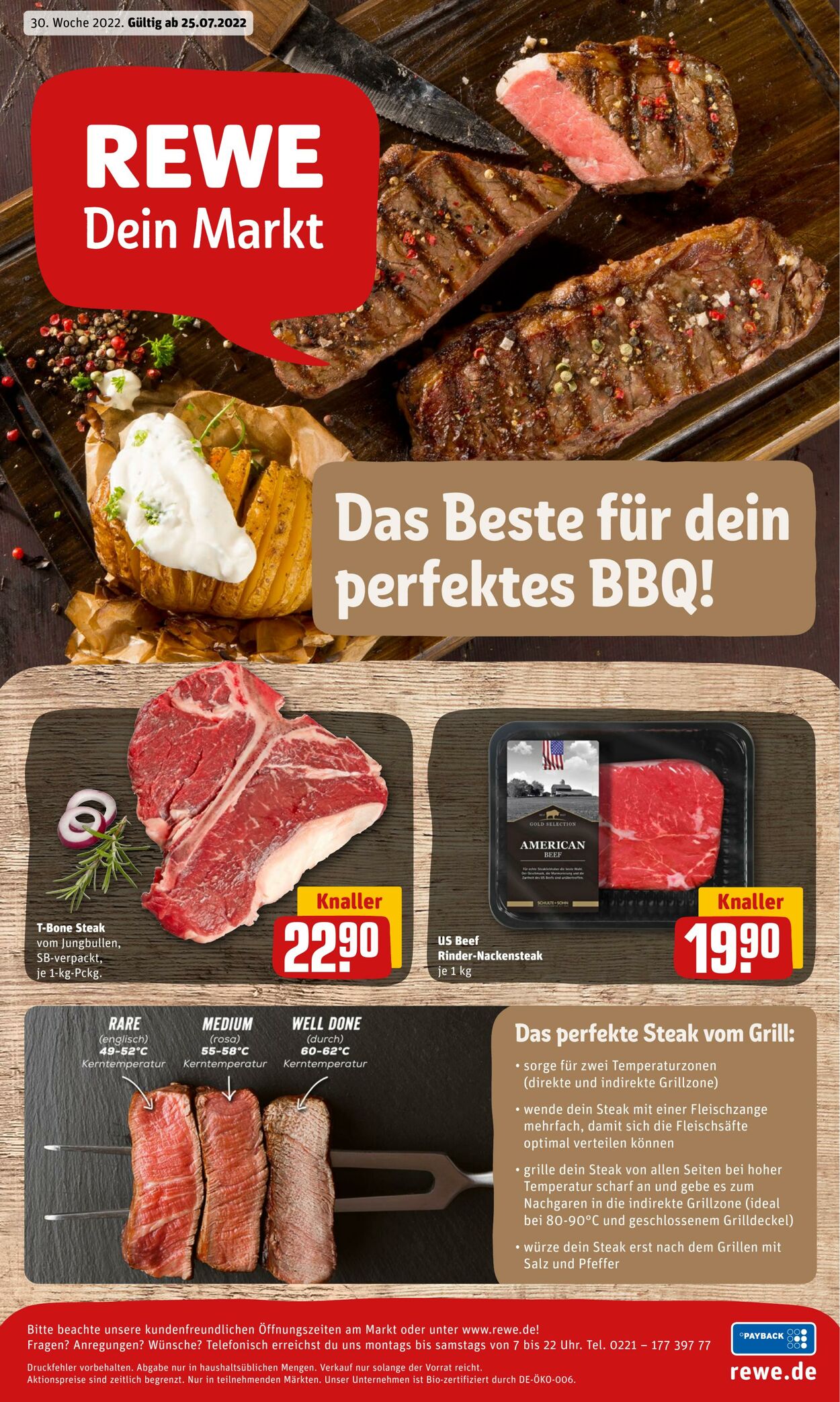 Prospekt Rewe 25.07.2022 - 30.07.2022