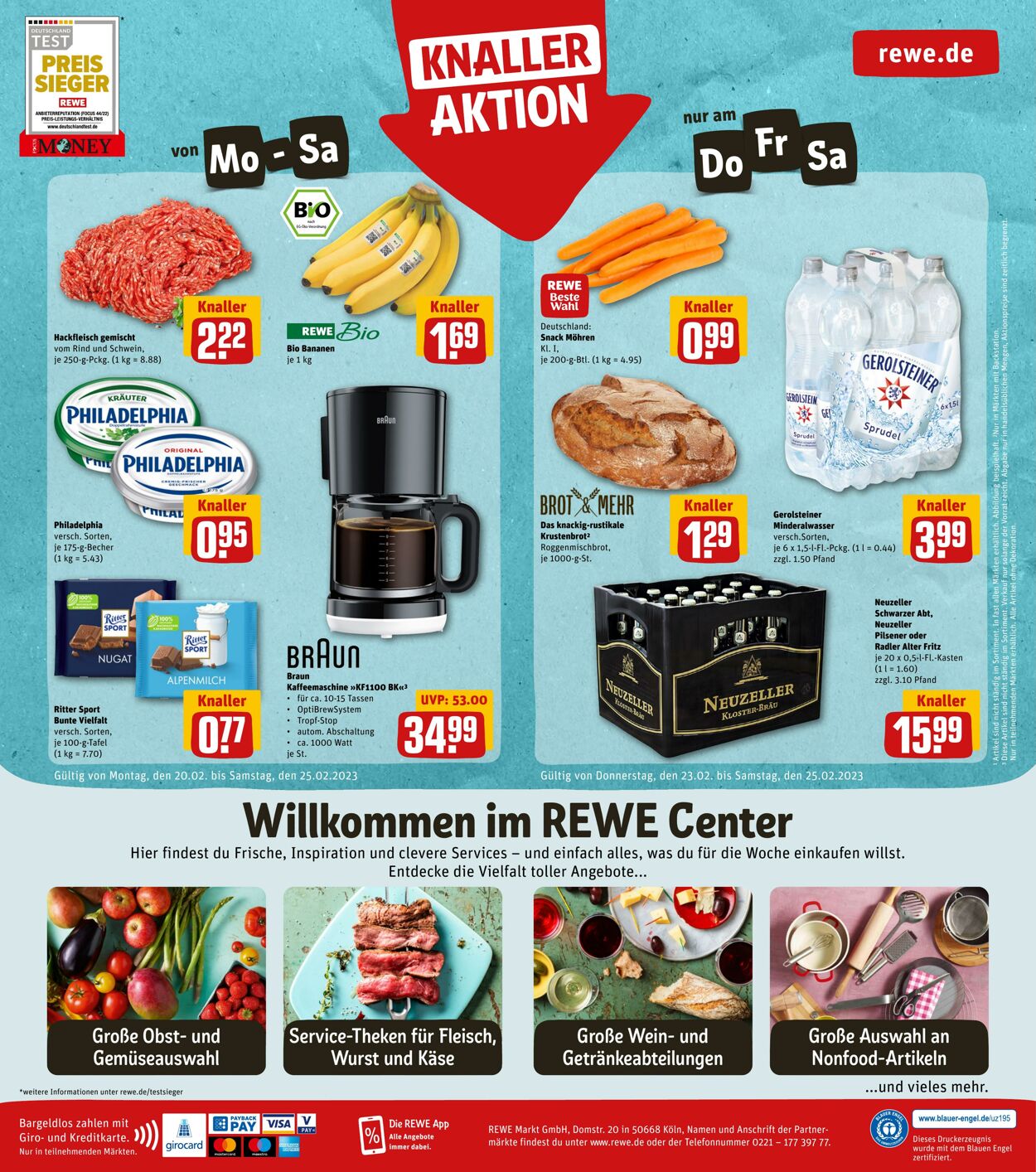 Prospekt Rewe 20.02.2023 - 25.02.2023