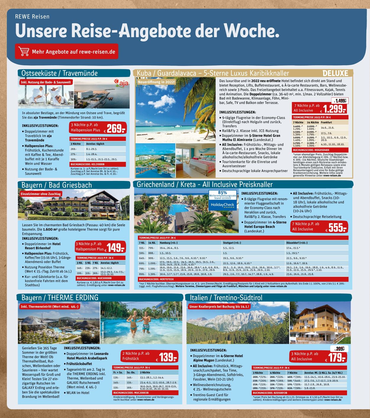 Prospekt Rewe 09.01.2023 - 14.01.2023