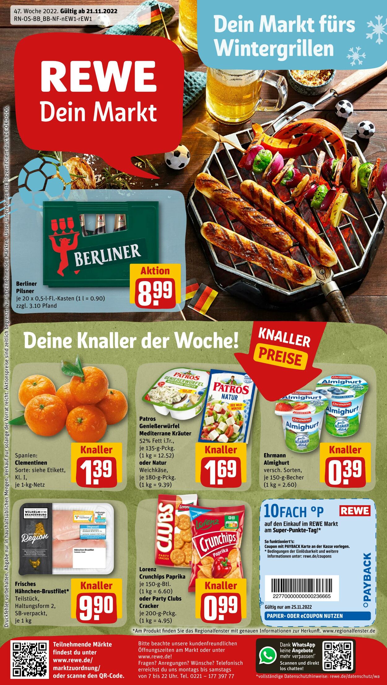 Prospekt Rewe 21.11.2022 - 26.11.2022