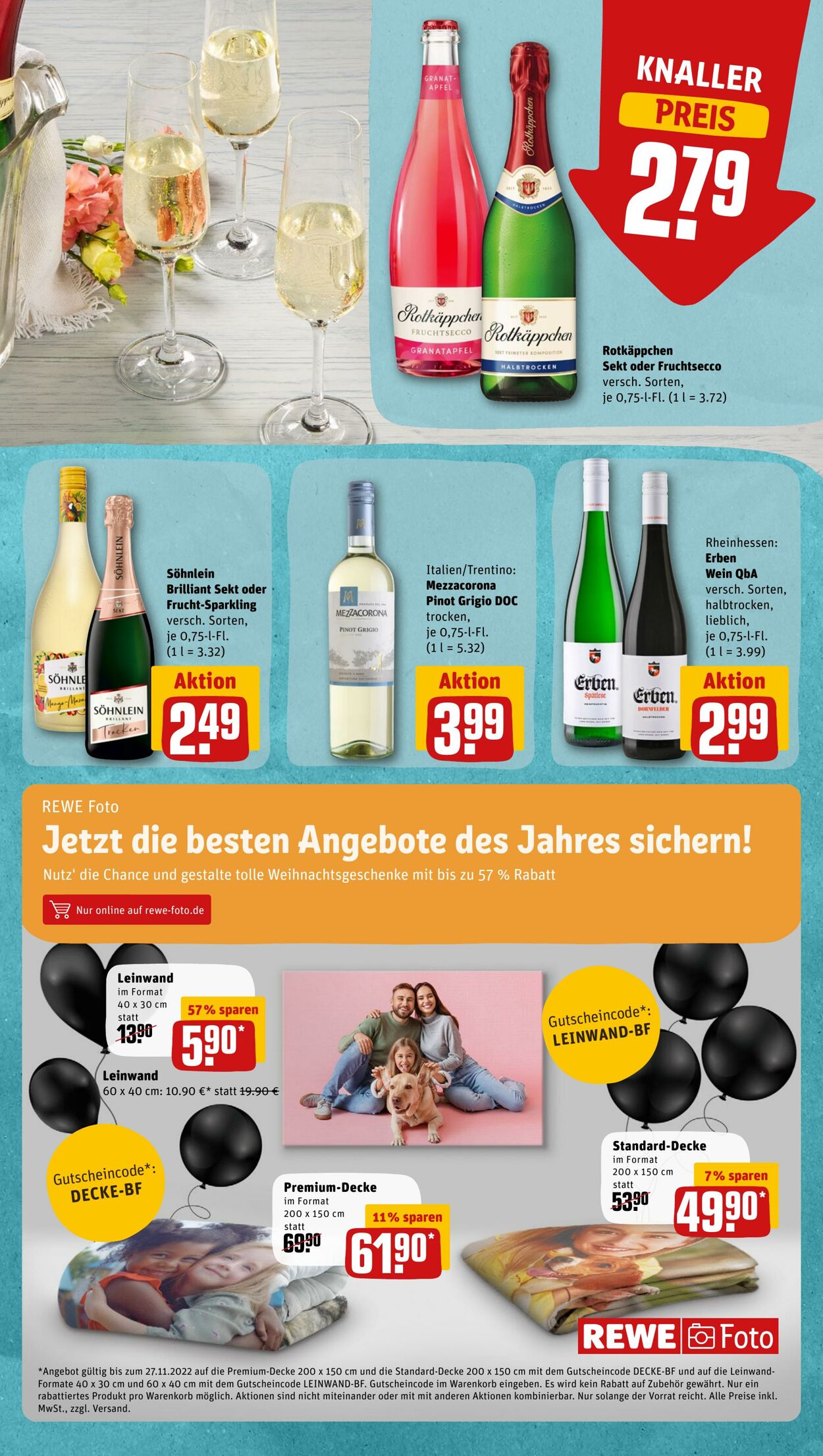 Prospekt Rewe 21.11.2022 - 26.11.2022