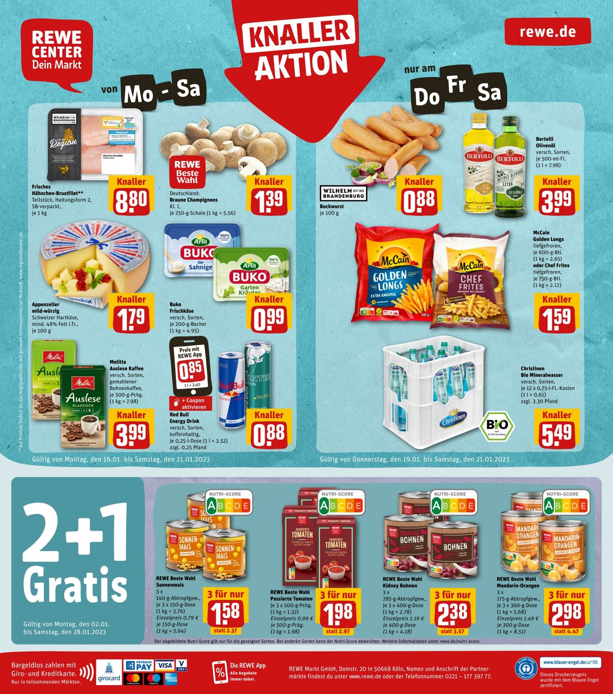 Prospekt Rewe 16.01.2023 - 21.01.2023