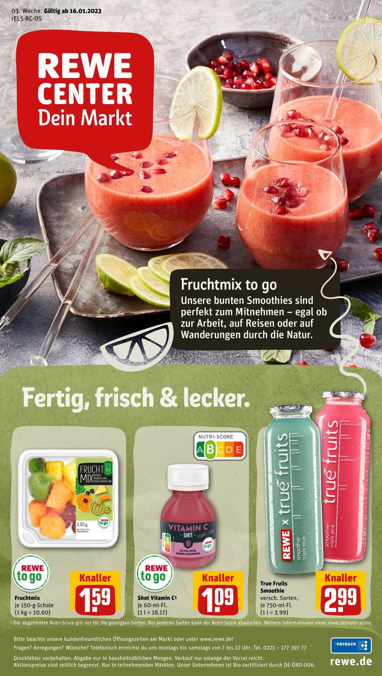 Prospekt Rewe 16.01.2023 - 21.01.2023