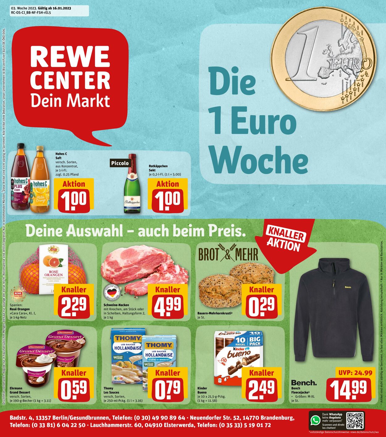 Prospekt Rewe 16.01.2023 - 21.01.2023