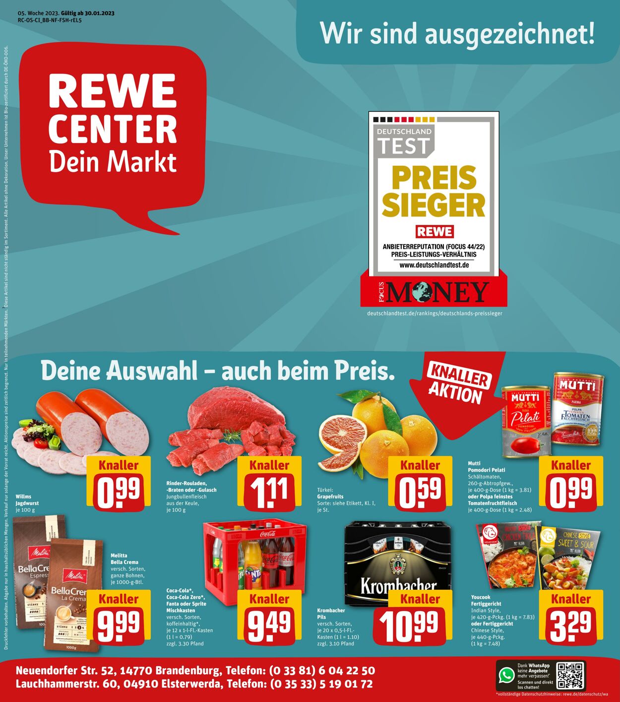 Prospekt Rewe 30.01.2023 - 04.02.2023