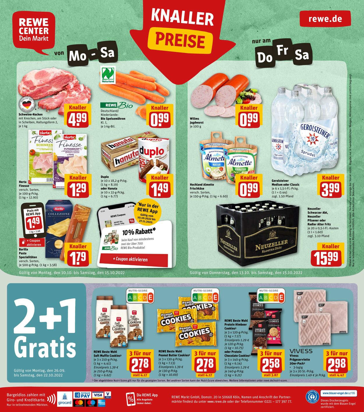 Prospekt Rewe 10.10.2022 - 15.10.2022