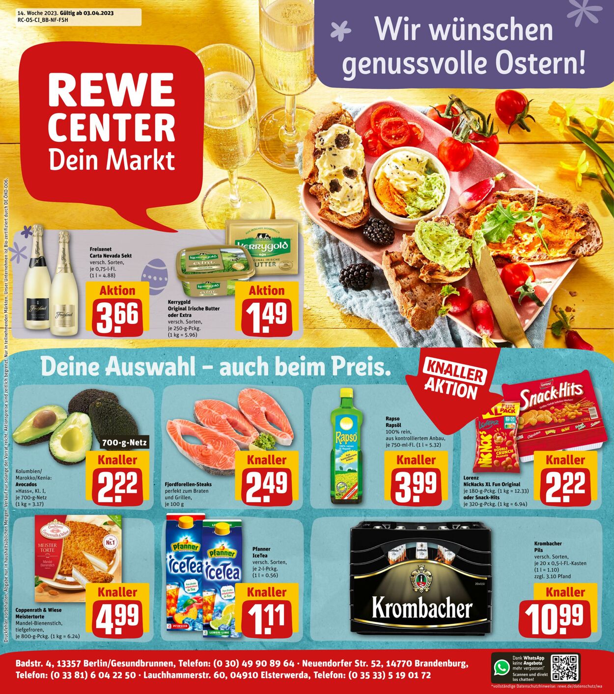 Prospekt Rewe 03.04.2023 - 08.04.2023