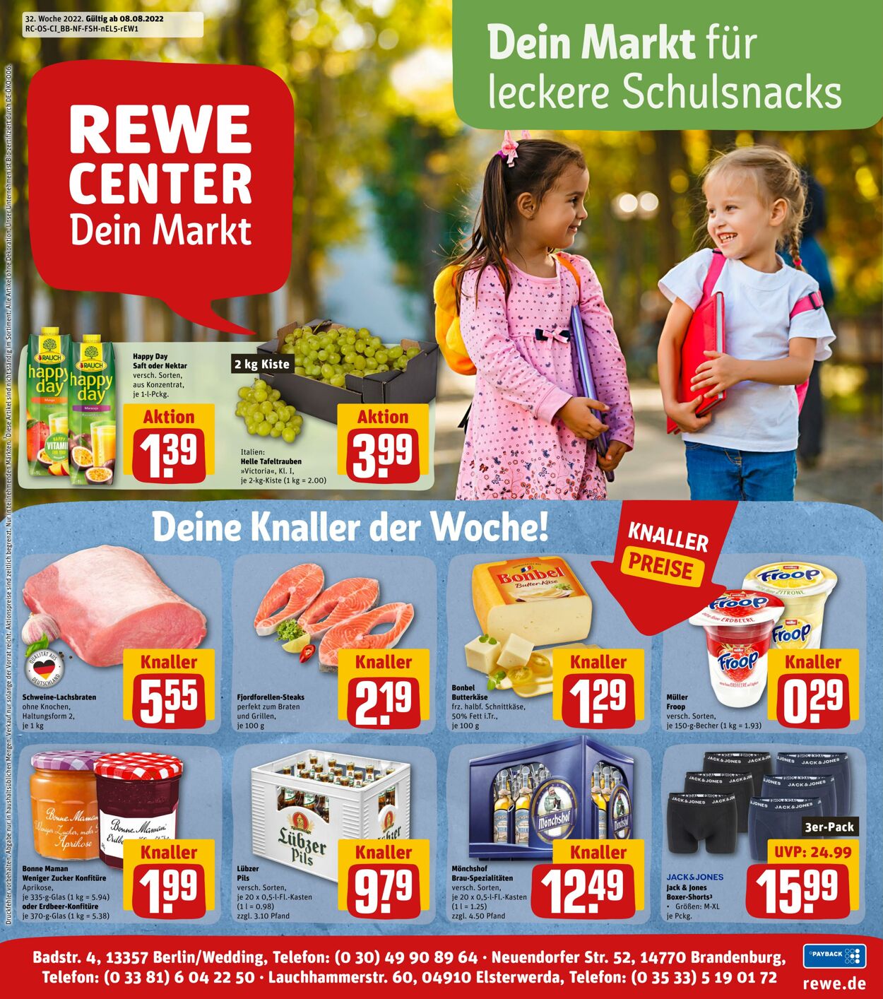 Prospekt Rewe 08.08.2022 - 13.08.2022