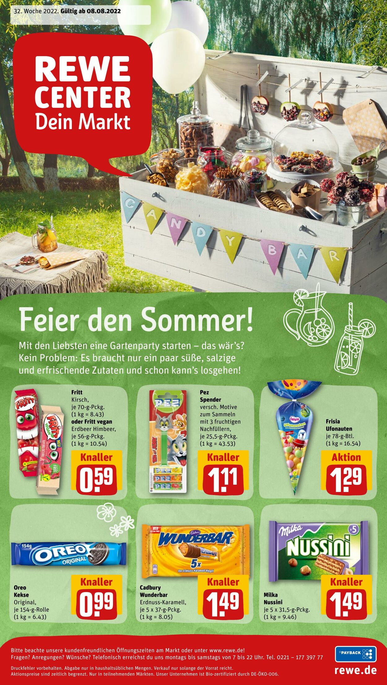 Prospekt Rewe 08.08.2022 - 13.08.2022