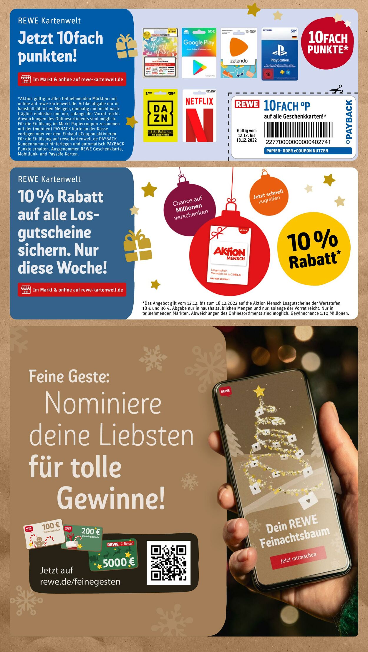 Prospekt Rewe 12.12.2022 - 17.12.2022