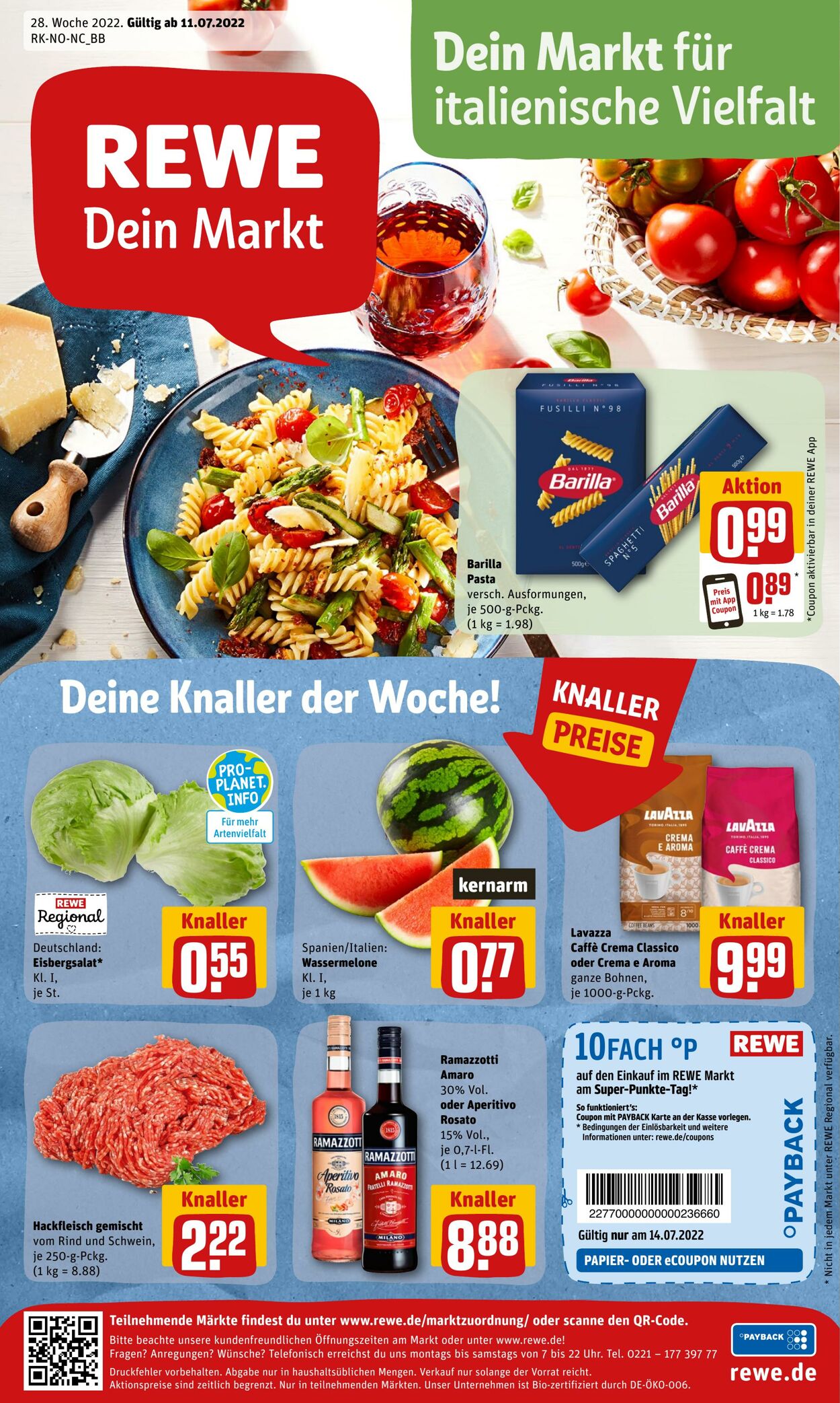 Prospekt Rewe 11.07.2022 - 16.07.2022