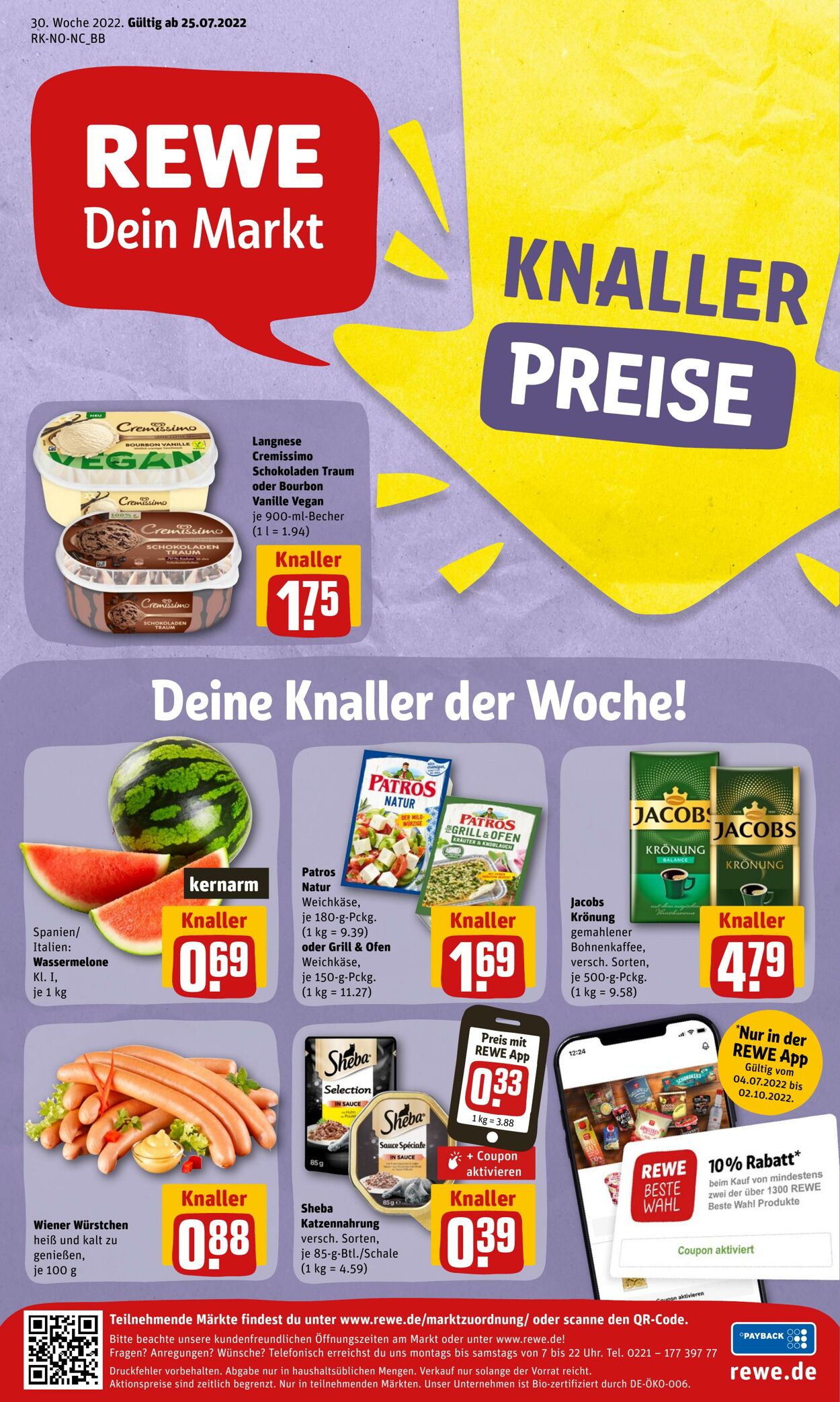 Prospekt Rewe 25.07.2022 - 30.07.2022