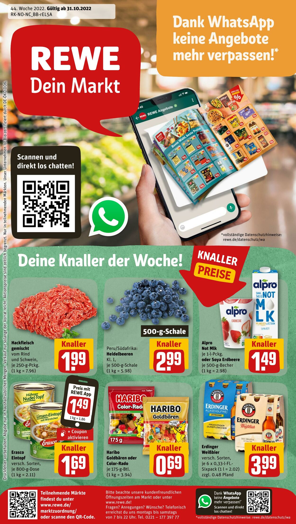 Prospekt Rewe 31.10.2022 - 05.11.2022