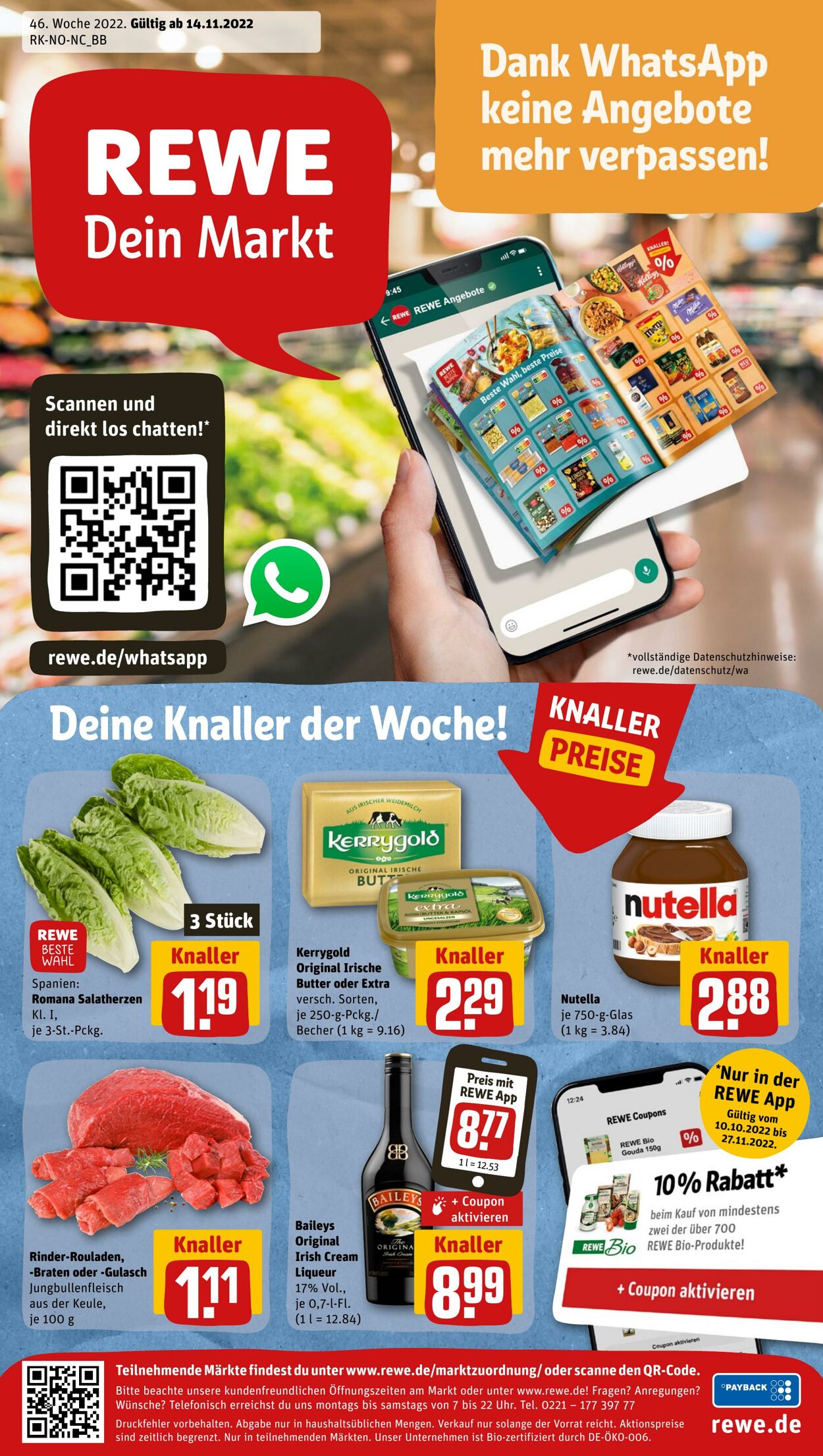 Prospekt Rewe 14.11.2022 - 19.11.2022