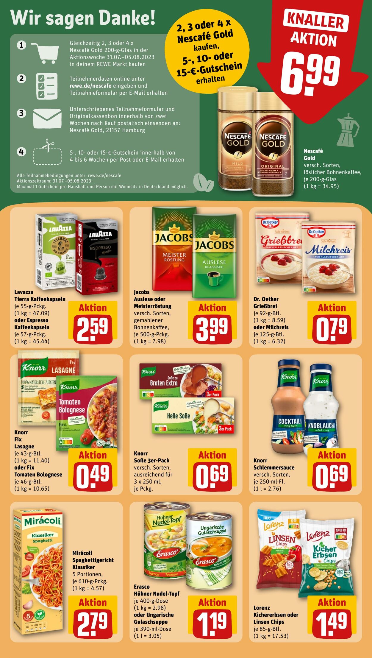 Prospekt Rewe 31.07.2023 - 05.08.2023