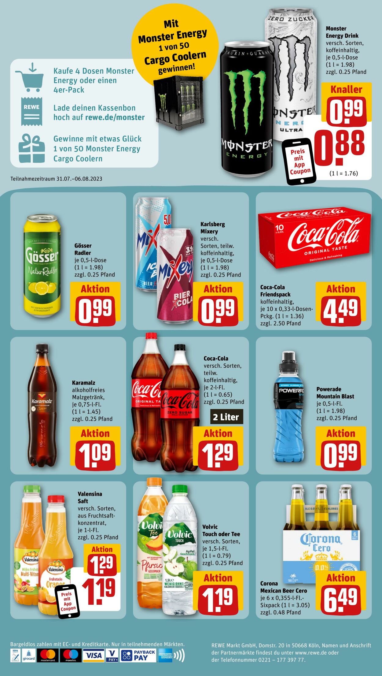 Prospekt Rewe 31.07.2023 - 05.08.2023