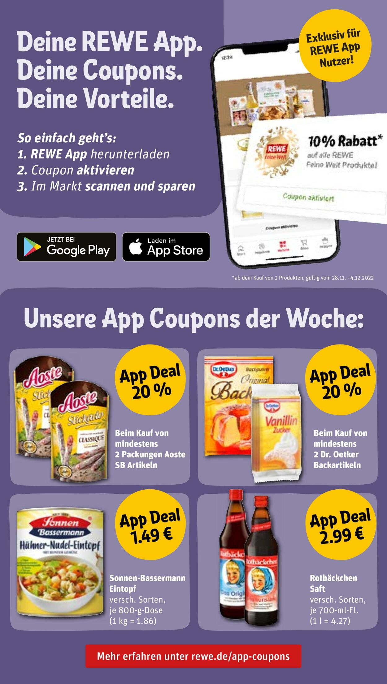 Prospekt Rewe 28.11.2022 - 03.12.2022