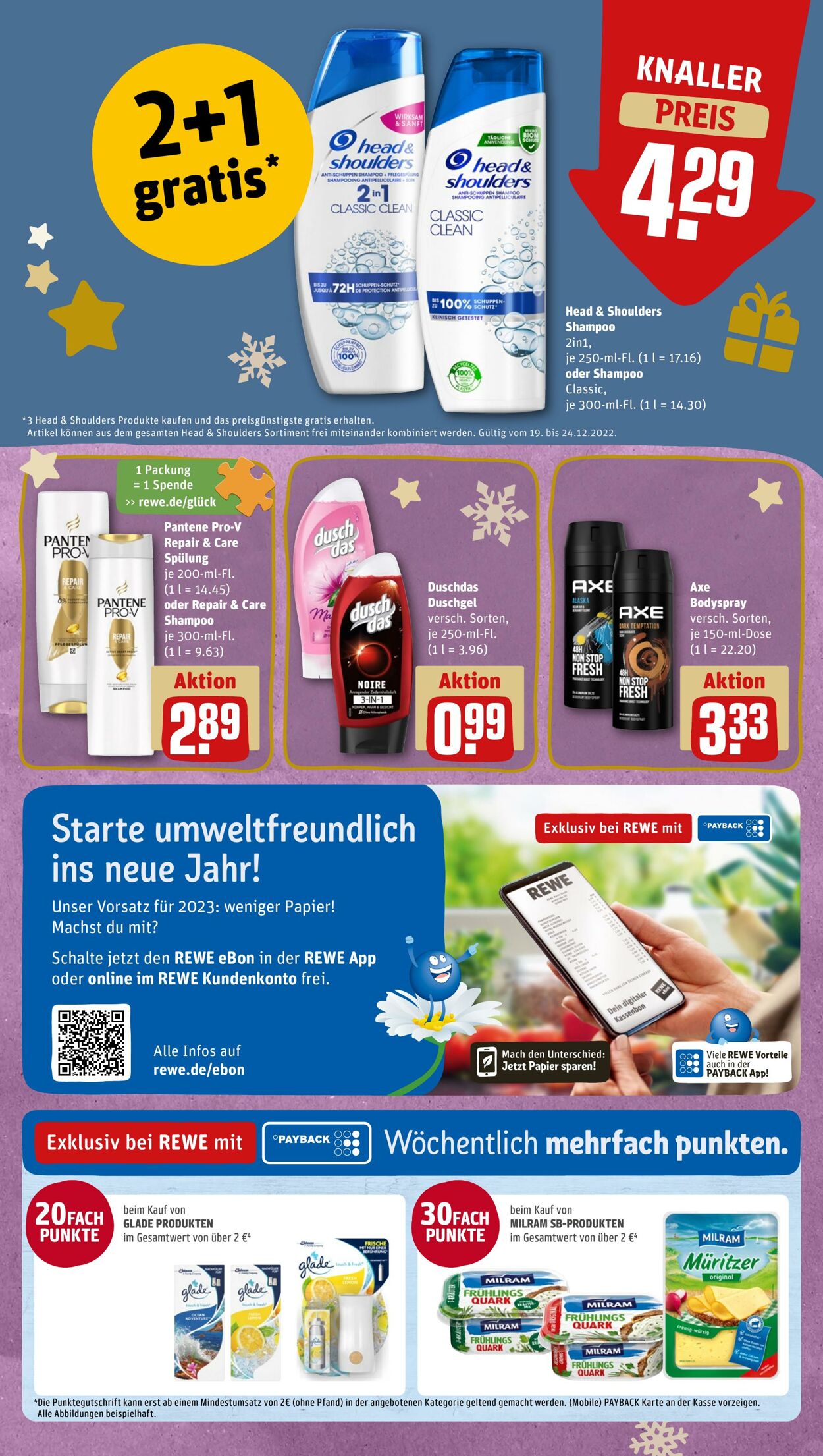 Prospekt Rewe 19.12.2022 - 24.12.2022