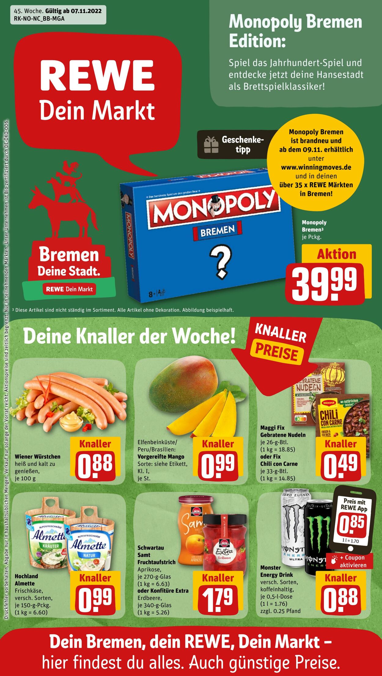 Prospekt Rewe 07.11.2022 - 12.11.2022