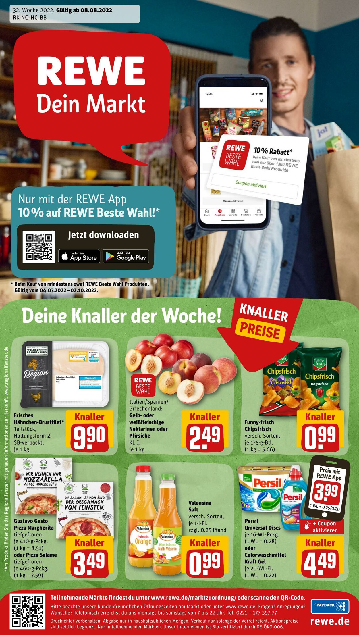 Prospekt Rewe 08.08.2022 - 13.08.2022