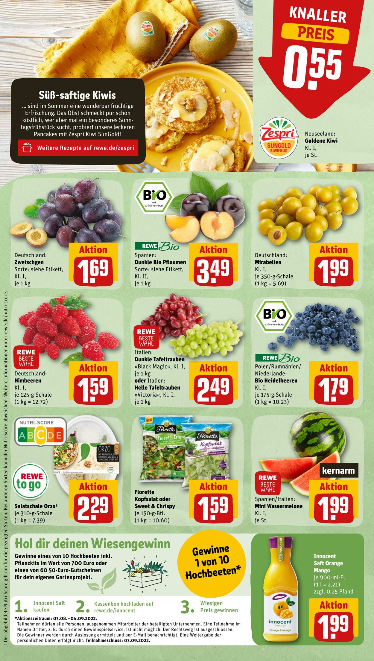 Prospekt Rewe 08.08.2022 - 13.08.2022