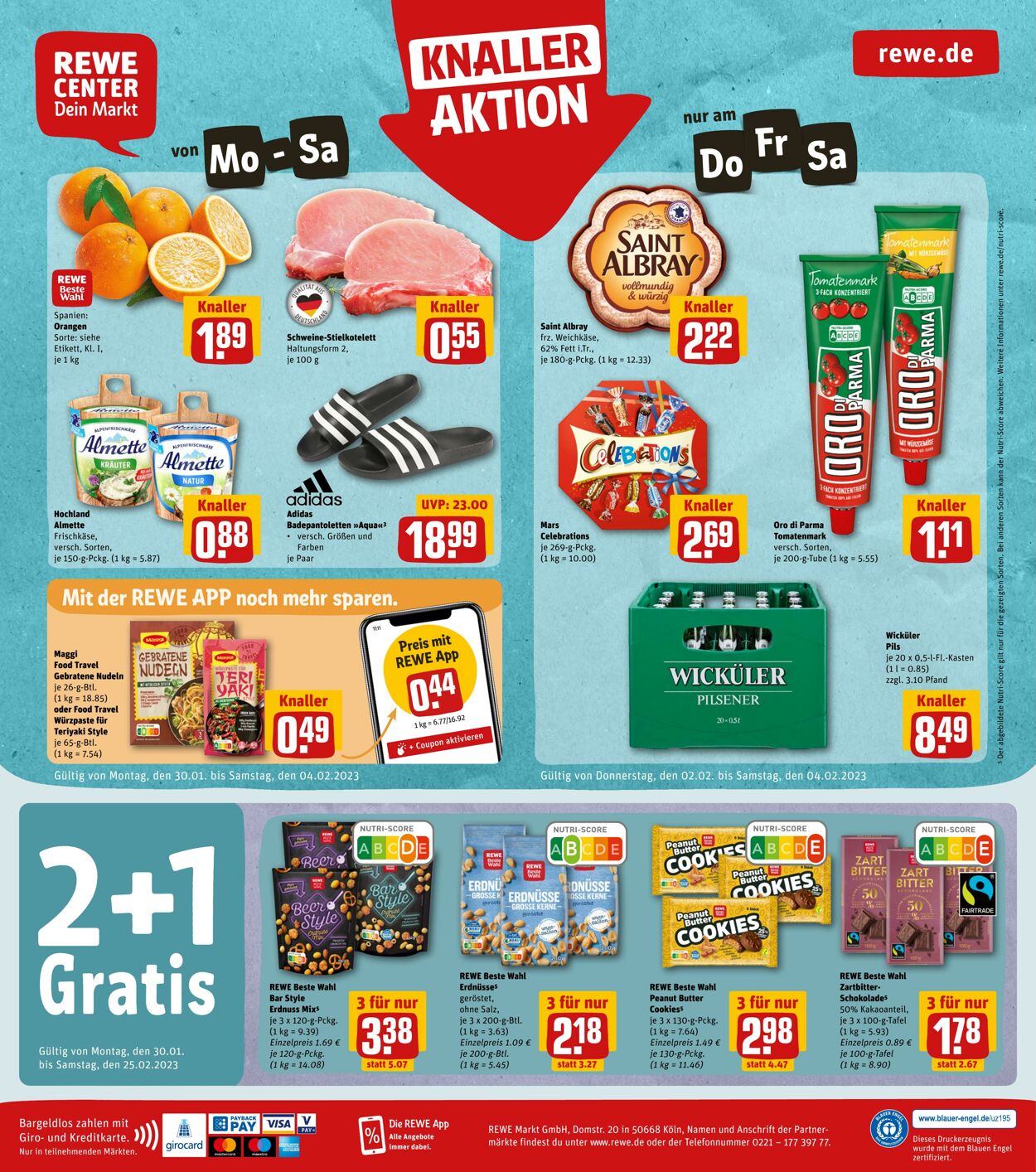 Prospekt Rewe 30.01.2023 - 04.02.2023