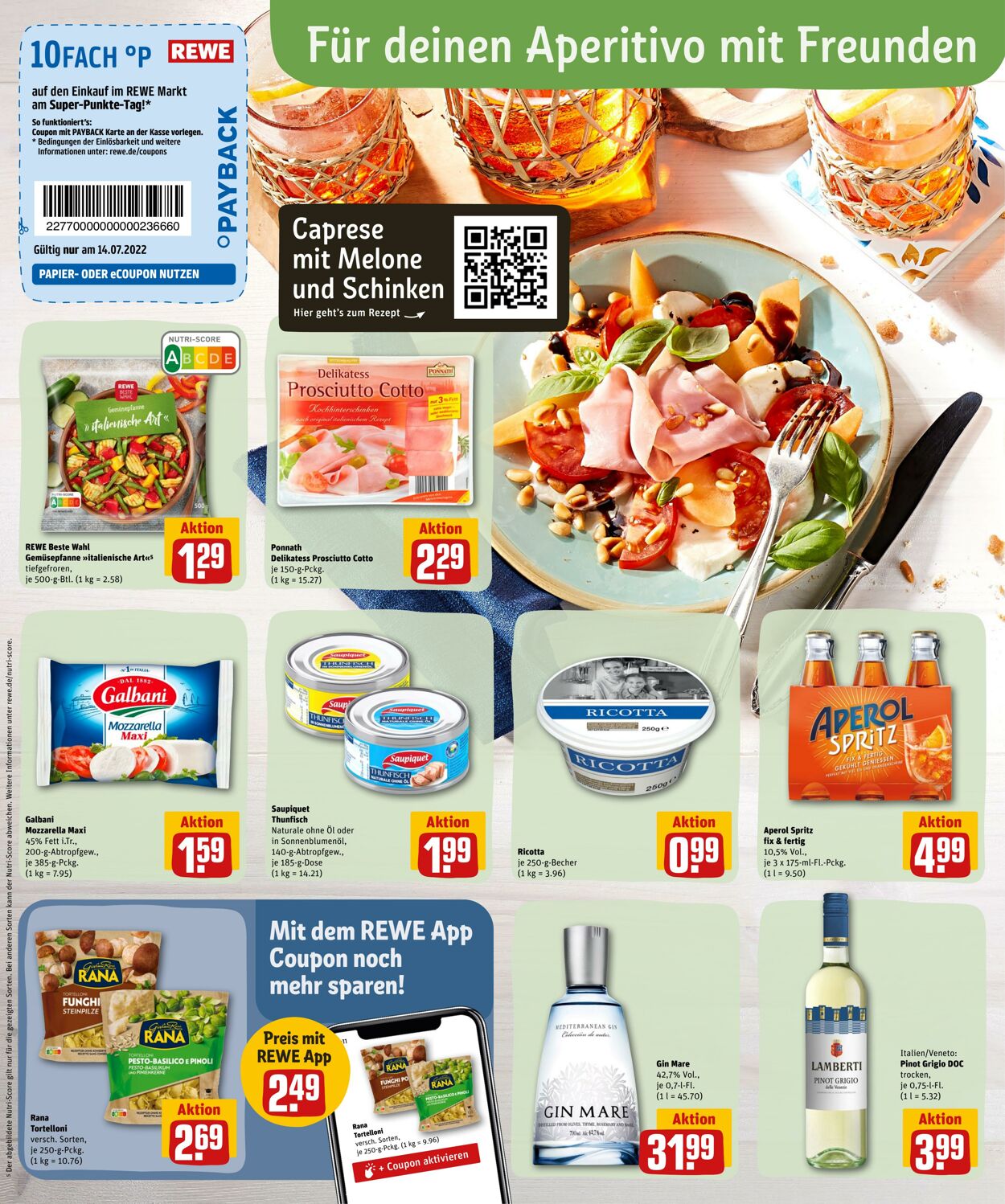 Prospekt Rewe 11.07.2022 - 16.07.2022