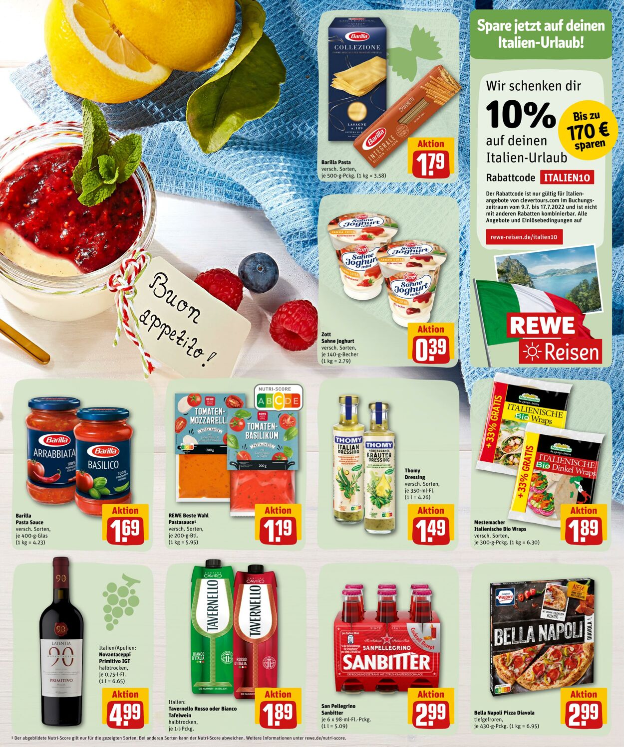 Prospekt Rewe 11.07.2022 - 16.07.2022