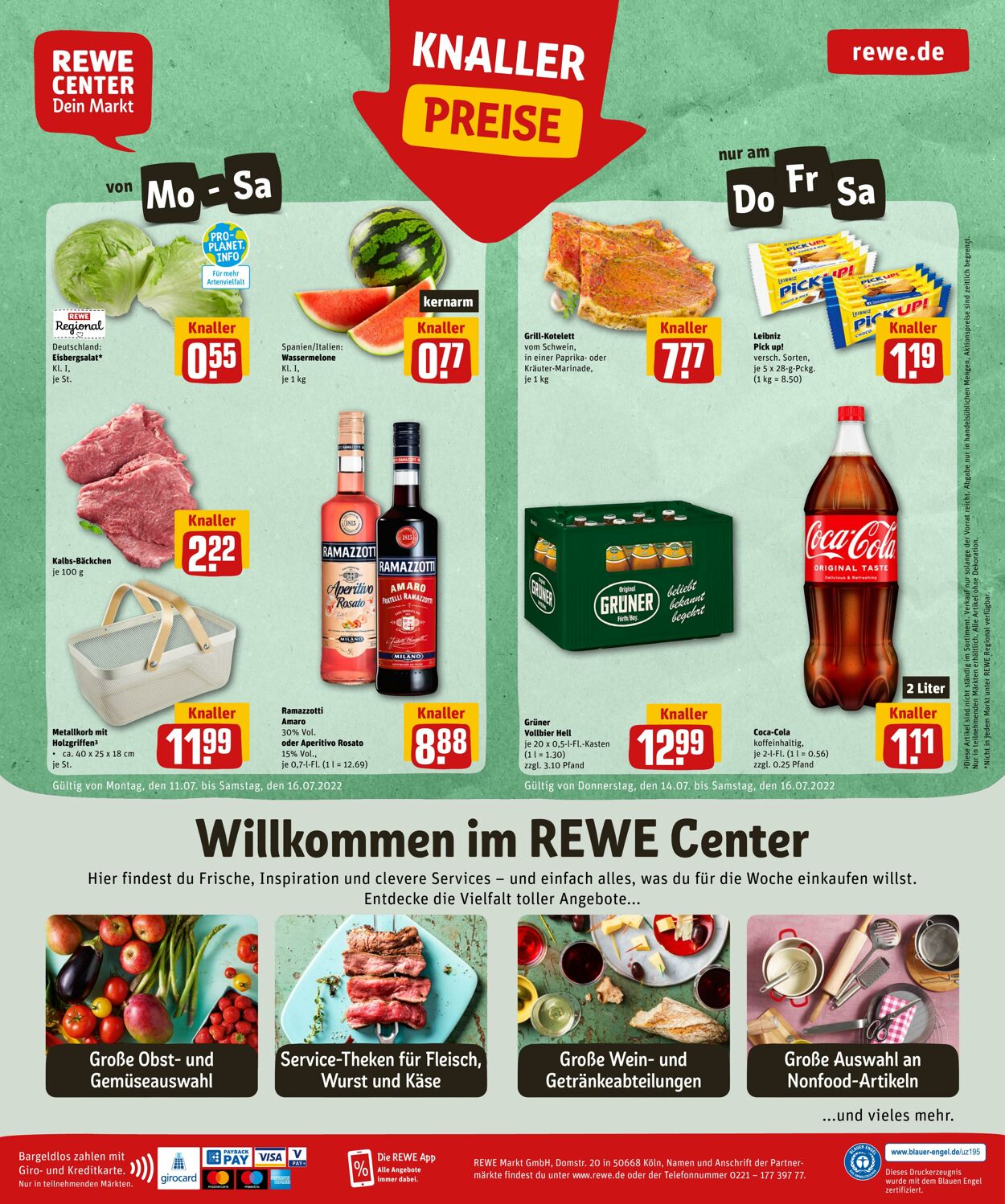 Prospekt Rewe 11.07.2022 - 16.07.2022